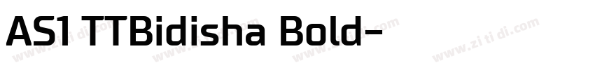 AS1 TTBidisha Bold字体转换
